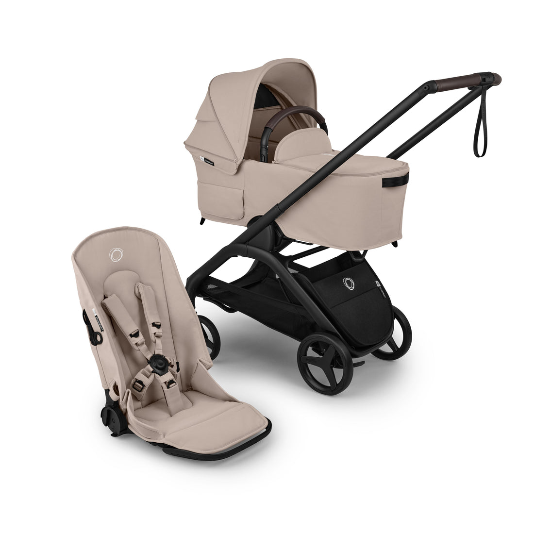 Bugaboo Dragonfly Plus Bassinet + Seat Complete - Desert Taupe Bugaboo