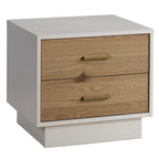 Natart Juvenile Como Naturale Nightstand - White/Rustic Oak Natart