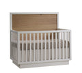 Natart Juvenile Como Naturale 4-in-1 Convertible Crib - White/Rustic Oak Natart