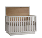 Natart Juvenile Como Naturale 4-in-1 Convertible Crib - White/Rustic Oak Natart