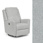 Storytime by Best Chairs Heatherly Swivel Glider Recliner - Dove (21553B) Best Chairs