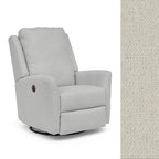 Storytime by Best Chairs Heatherly Power Swivel Glider Recliner - Cotton Best Chairs