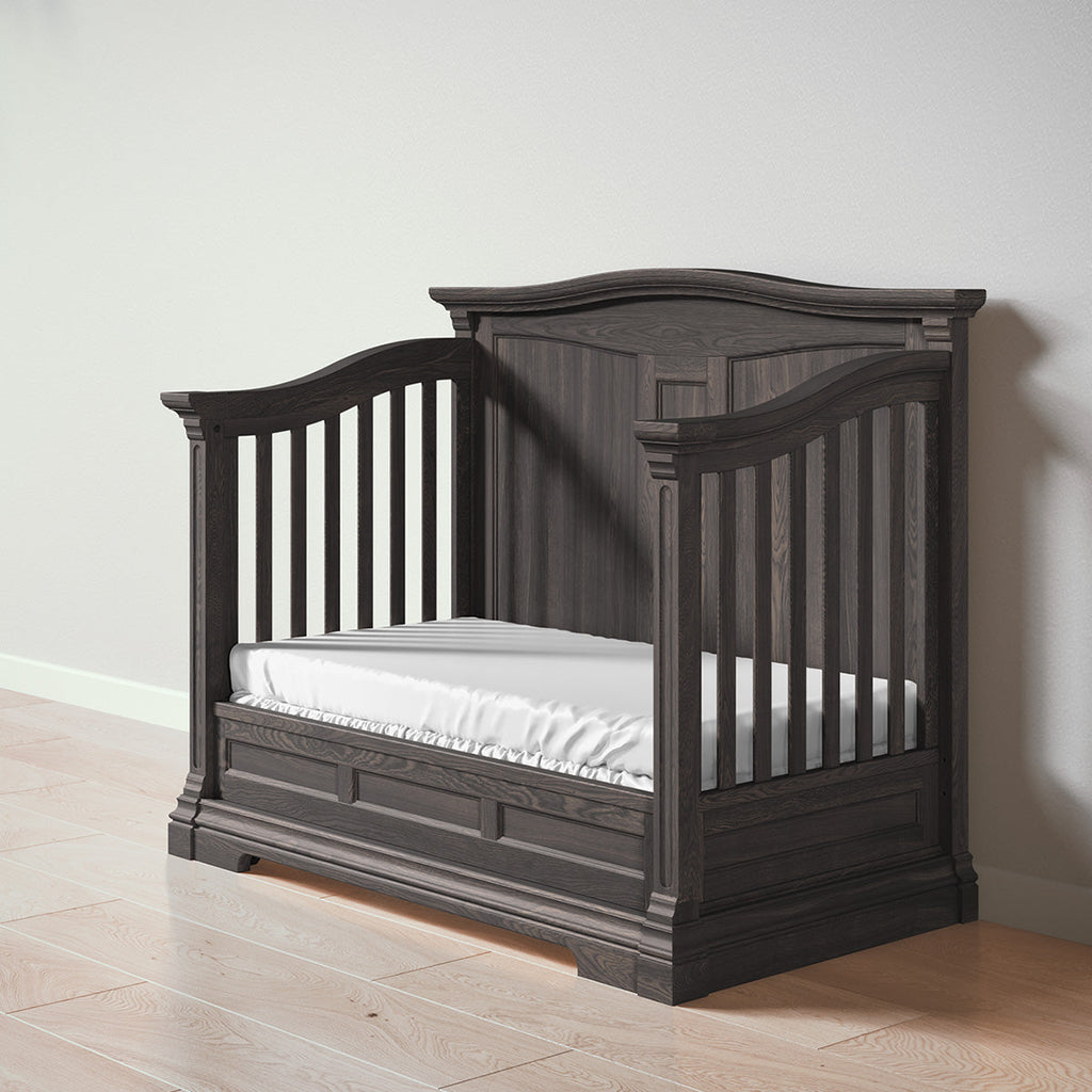 Romina Furniture Imperio Solid Back Convertible Crib - Nocello Romina Furniture