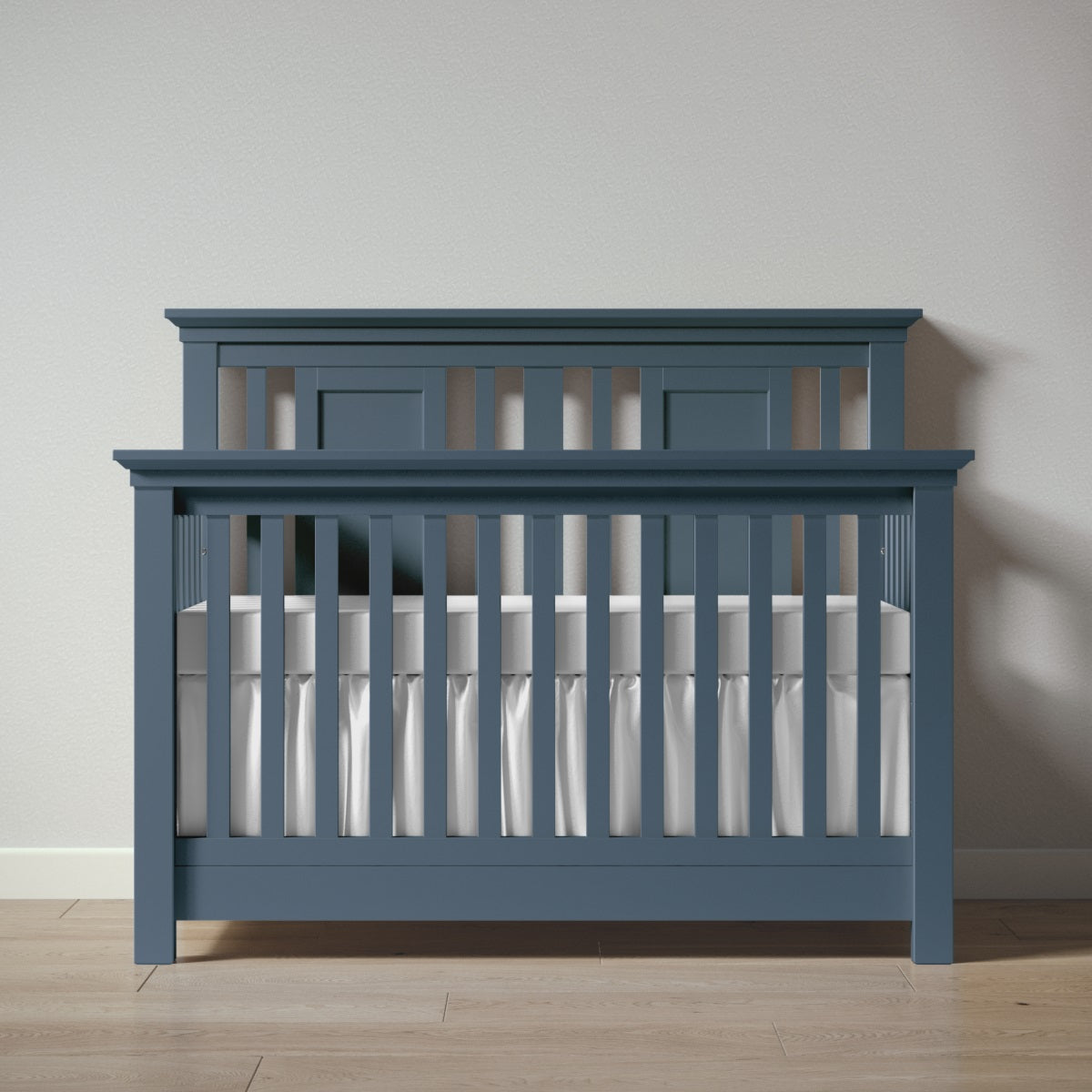 Romina Furniture Karisma Open Back Convertible Crib - Navy Romina Furniture