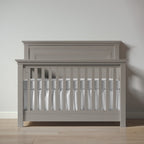 Romina Furniture Karisma Solid Back Convertible Crib - Ash Romina Furniture