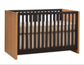 Natart Juvenile Lines Island Convertible Crib - Scandinavian Oak/Dusk Natart