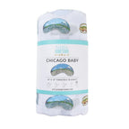 Little Hometown Chicago Baby Muslin Swaddle Blanket Little Hometown
