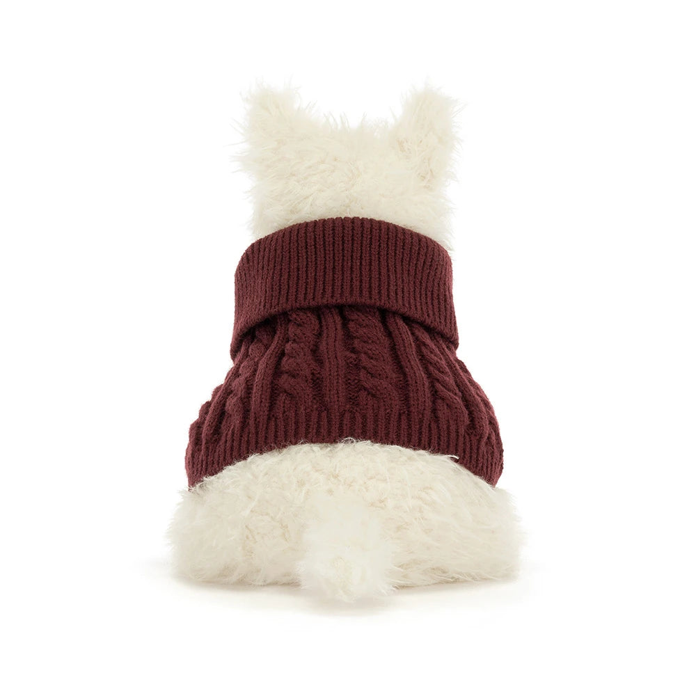 Jellycat Munro Scottie Dog 'Winter Jumper' Jellycat