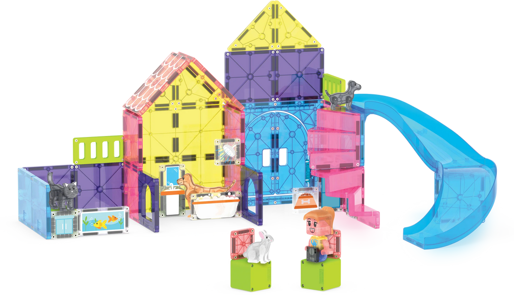 Magna-Tiles Pet Playhouse 50 Piece Set Magna-Tiles
