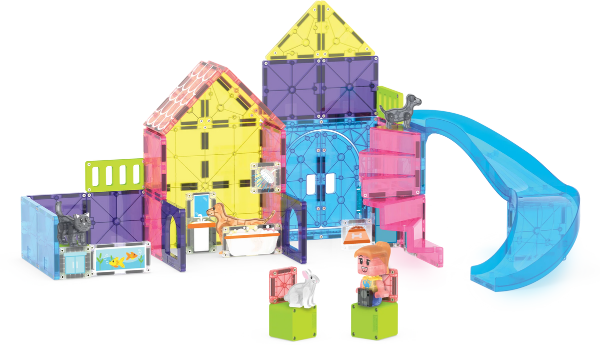 Magna-Tiles Pet Playhouse 50 Piece Set Magna-Tiles