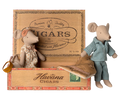 Maileg Mum & Dad in cigarbox Maileg