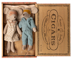 Maileg Mum & Dad in cigarbox Maileg