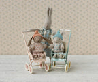 Maileg Winter rabbit, Micro - Sand - Mint Maileg