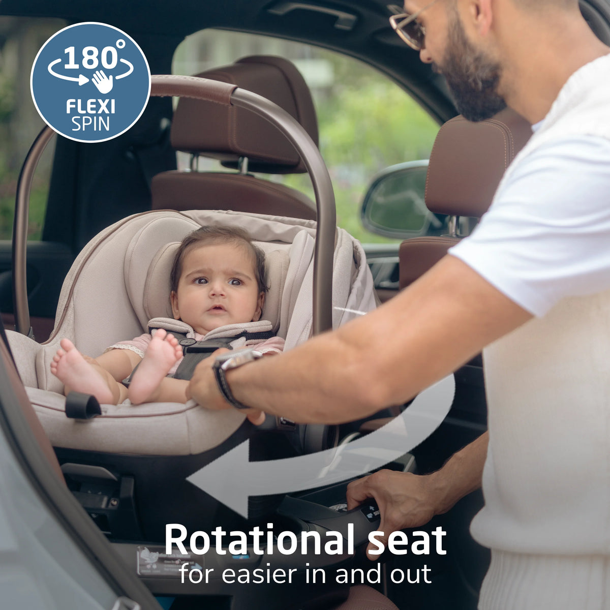 Maxi-Cosi Peri™ 180° Rotating Infant Car Seat - Onyx Wonder Maxi-Cosi