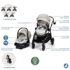 Maxi-Cosi Zelia™ Pro 5-in-1 Modular Travel System - Caspian Caviar Maxi-Cosi