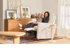 Monte Motorized Cortina Glider Recliner - Dune with Matte Gold Swivel Base Monte