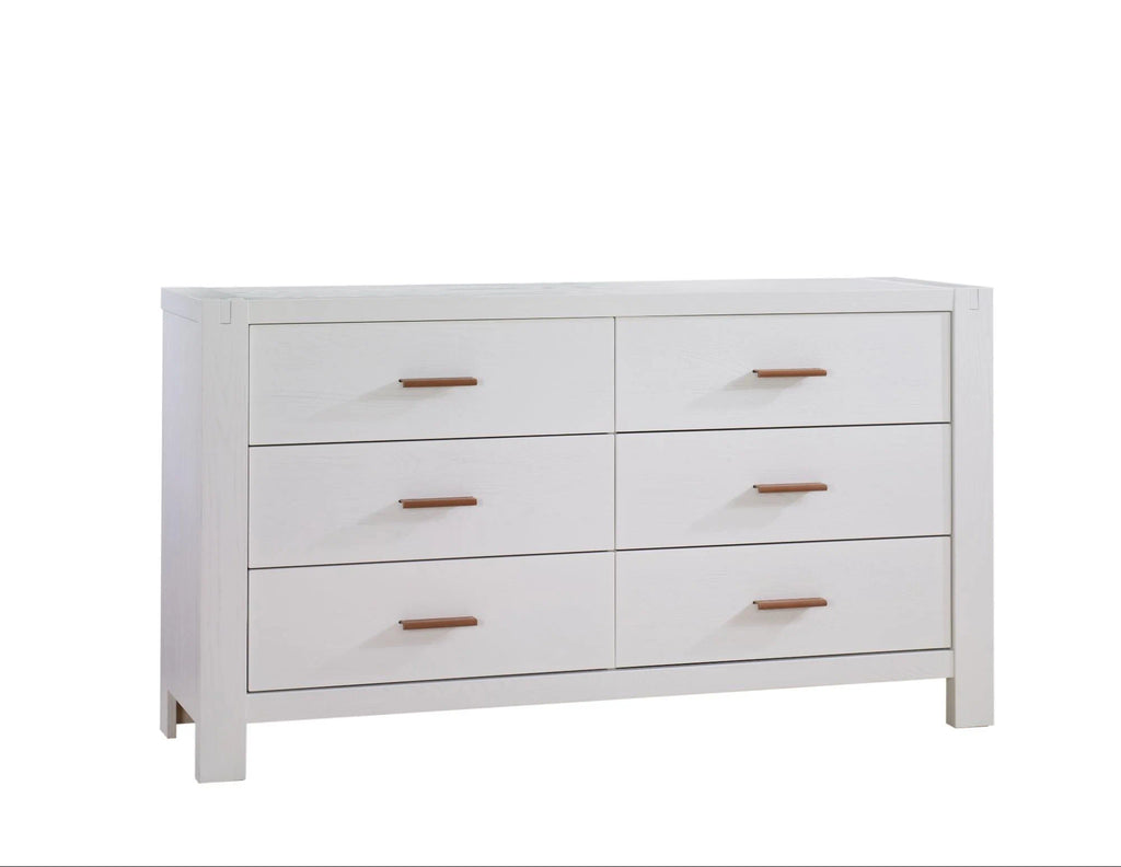 Natart Juvenile Toscano 57" Double Dresser - White Natart