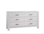 Natart Juvenile Toscano 57" Double Dresser - White Natart