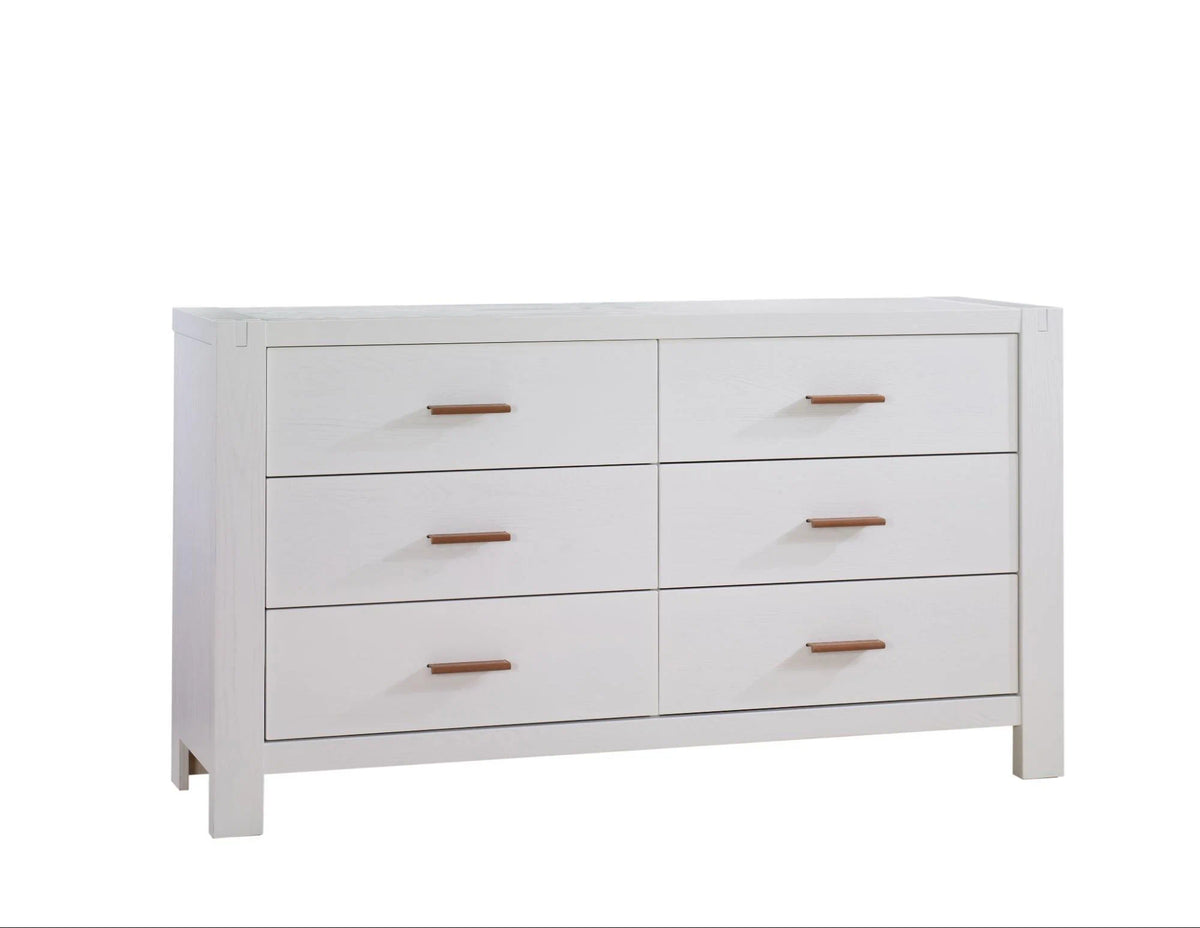 Natart Juvenile Toscano 57" Double Dresser - White Natart