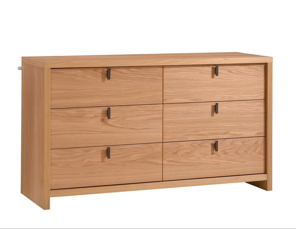 Natart Linea 62" Double Dresser - Natural Oak Natart