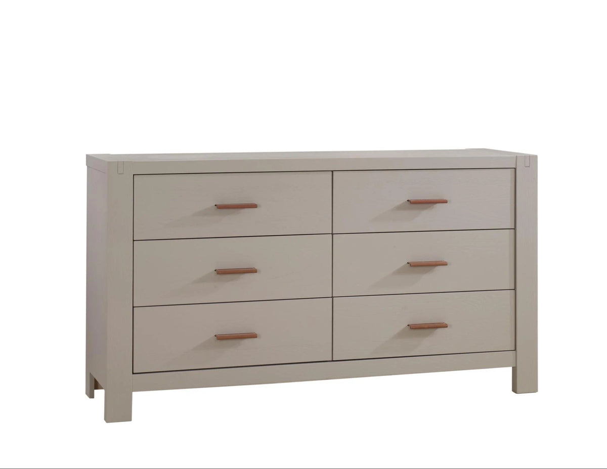 Natart Juvenile Toscano 57" Double Dresser - Dove Natart