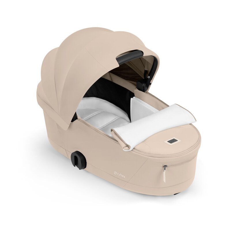 Cybex Priam Fold Lux Carry Cot - Cozy Beige Cybex