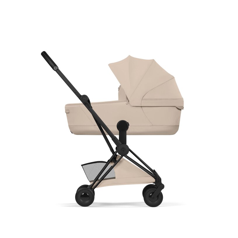 Cybex Coya Compact Stroller - Cozy Beige (Matte Black Frame) Cybex