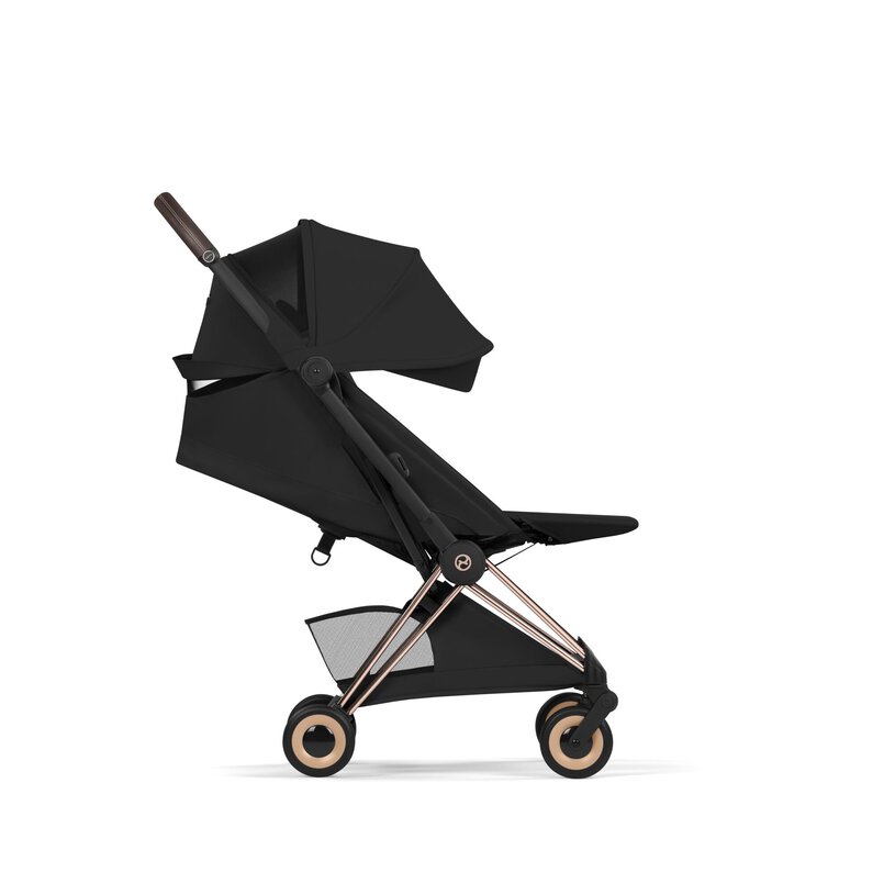 Cybex Coya Compact Stroller - Sepia Black (Rose Gold Frame) Cybex