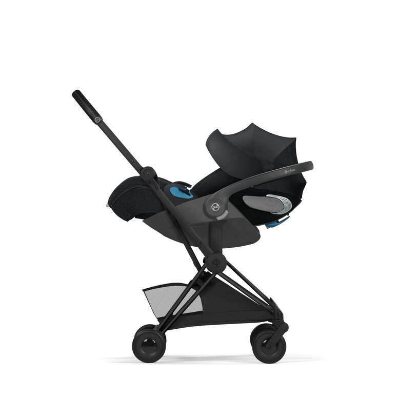 Cybex Coya Compact Stroller - Sepia Black (Matte Black Frame) Cybex