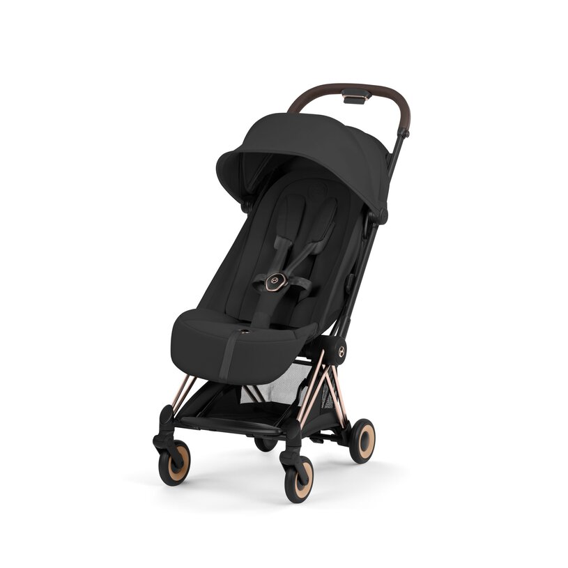 Cybex Coya Compact Stroller - Sepia Black (Rose Gold Frame) Cybex