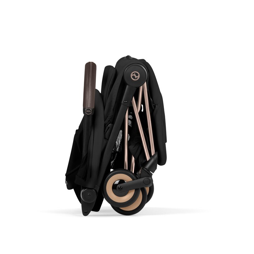 Cybex Coya Compact Stroller - Sepia Black (Rose Gold Frame) Cybex