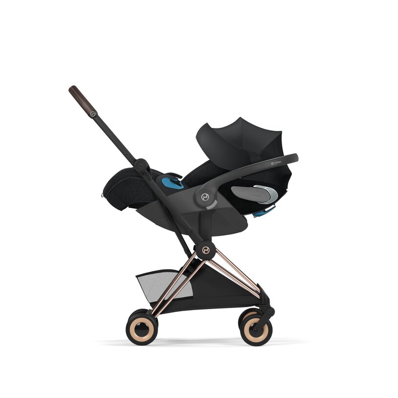 Cybex Coya Compact Stroller - Sepia Black (Rose Gold Frame) Cybex