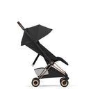 Cybex Coya Compact Stroller - Sepia Black (Rose Gold Frame) Cybex