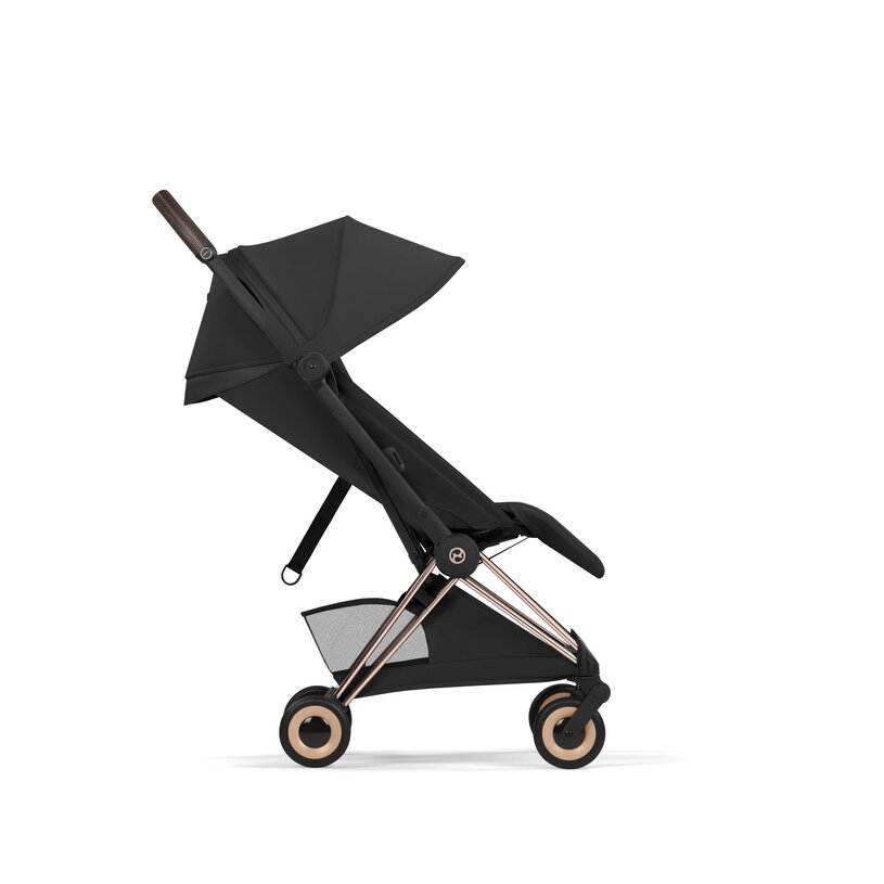 Cybex Coya Compact Stroller - Sepia Black (Rose Gold Frame) Cybex