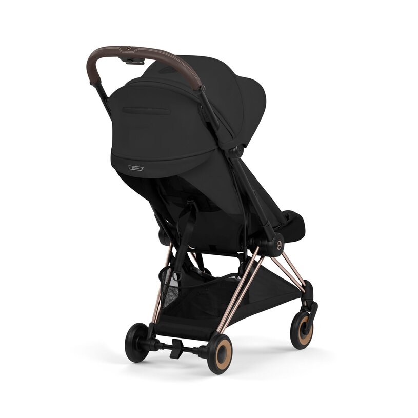 Cybex Coya Compact Stroller - Sepia Black (Rose Gold Frame) Cybex