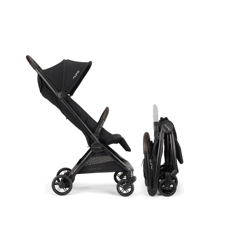 Nuna VIAA cabn Ultra Compact Stroller - Caviar Nuna