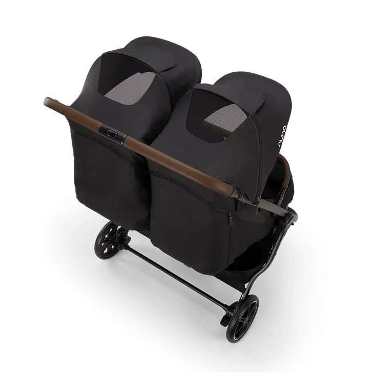 Nuna Trvl Dubl Stroller - Caviar Nuna