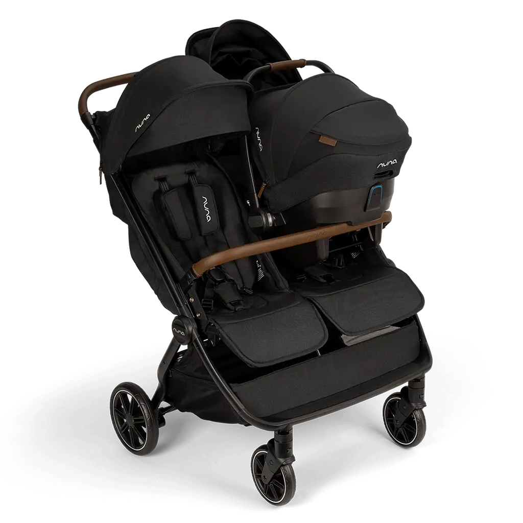 Nuna Trvl Dubl Stroller - Caviar Nuna