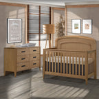 Natart Juvenile Palo 5-in-1 Convertible Crib - Wheat Natart
