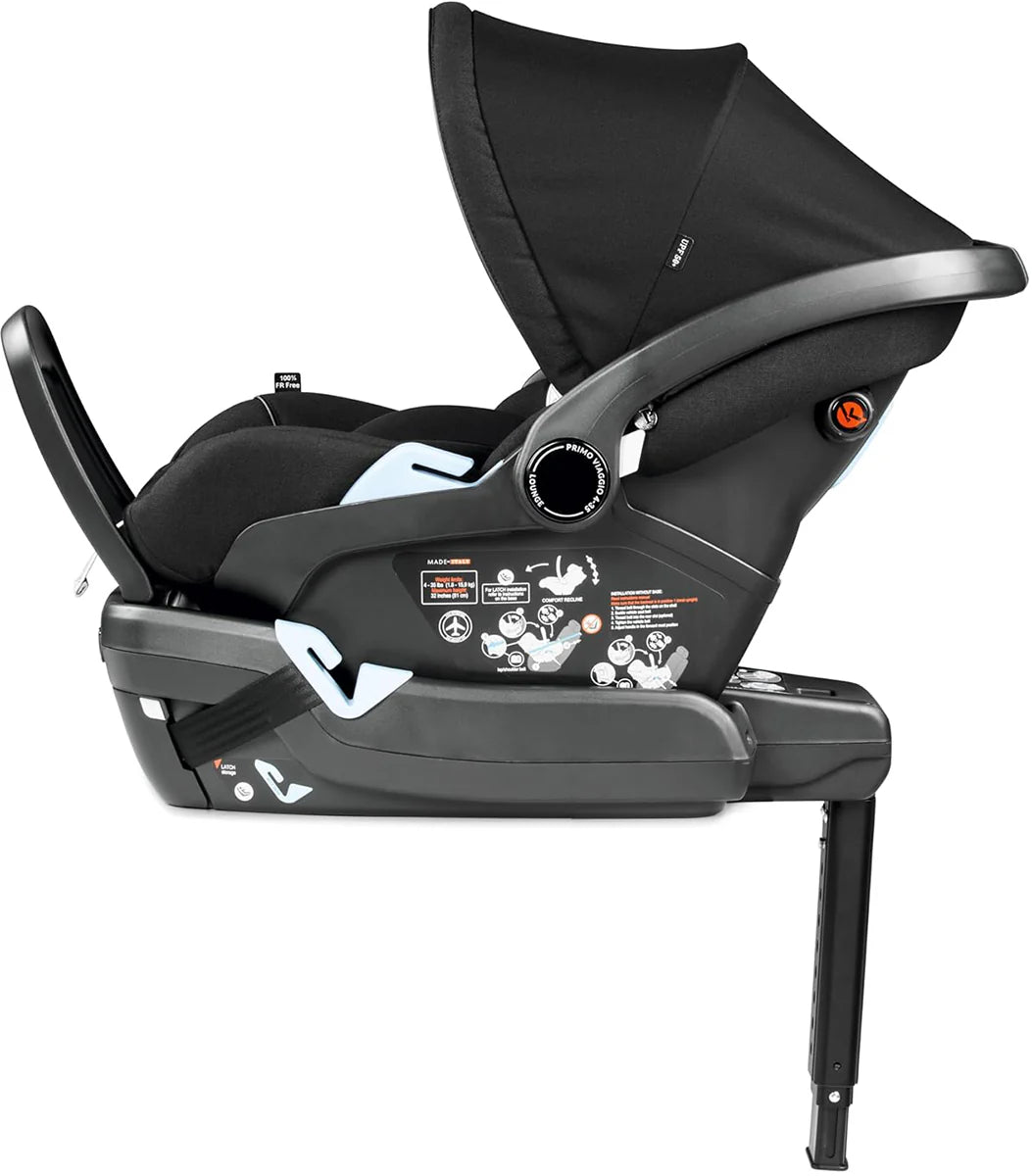 Peg Perego Primo Viaggio Lounge Reclining Infant Car Seat - True Black Peg Perego