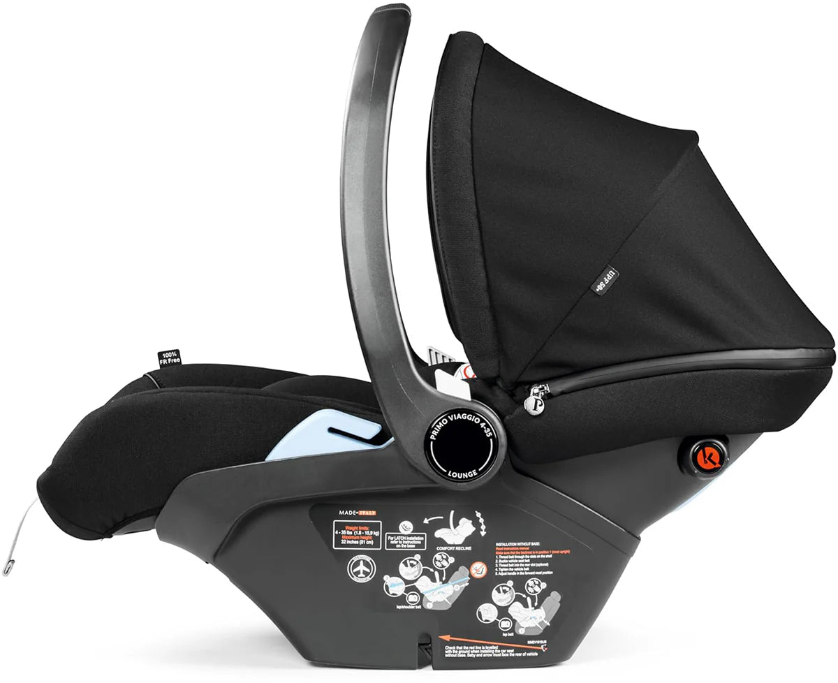 Peg Perego Primo Viaggio Lounge Reclining Infant Car Seat - True Black Peg Perego