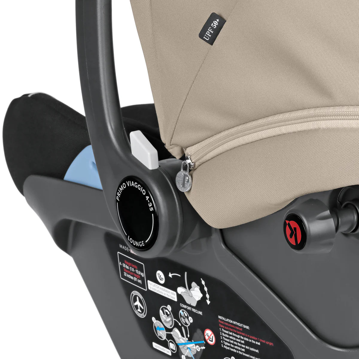 Peg Perego Lounge Infant Car Seat - Vanilla Blend Peg Perego