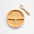 Pepelinoos Bamboo Toddler Circle Plate & Spoon Pepelinoos