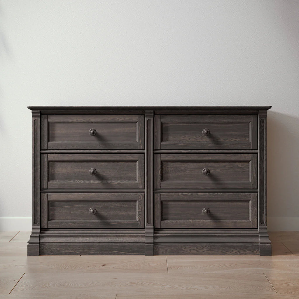 Romina Furniture Imperio Double Dresser - Aqua Grey Romina Furniture