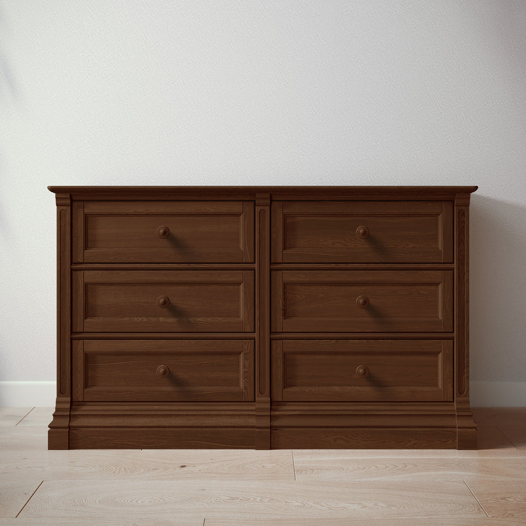 Romina Furniture Imperio Double Dresser - Nocello Romina Furniture