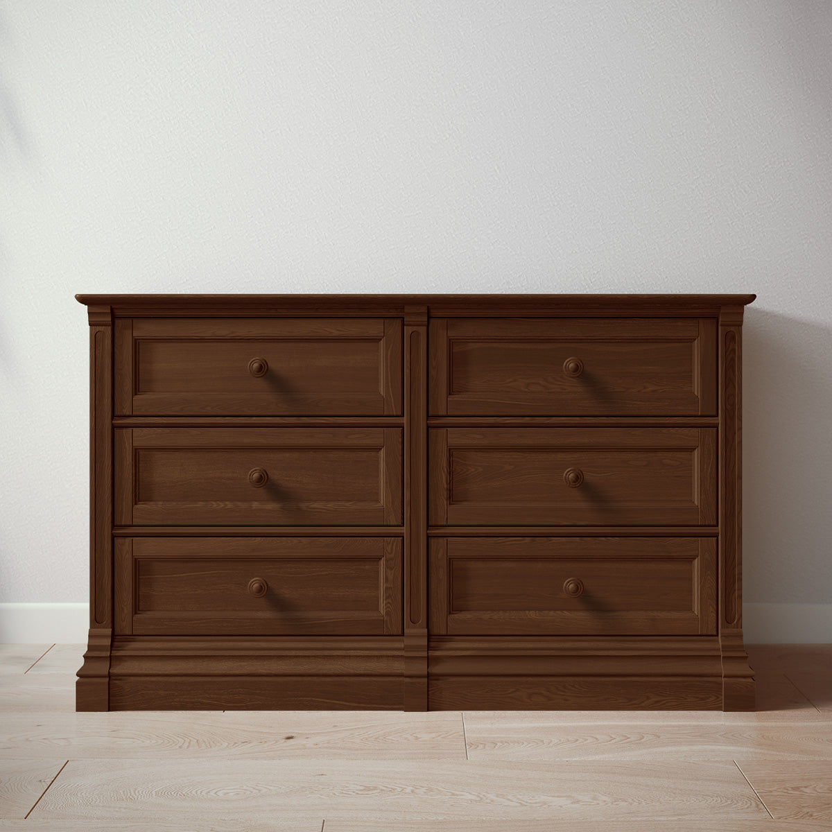 Romina Furniture Imperio Double Dresser - Nocello Romina Furniture