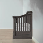 Romina Furniture Imperio Open Back Convertible Crib - Aqua Grey Romina Furniture