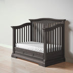 Romina Furniture Imperio Open Back Convertible Crib - Aqua Grey Romina Furniture