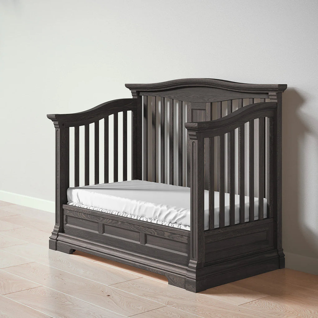 Romina Furniture Imperio Open Back Convertible Crib - Bianco Santinato Romina Furniture