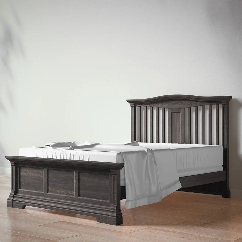 Romina Furniture Imperio Open Back Convertible Crib - Aqua Grey Romina Furniture